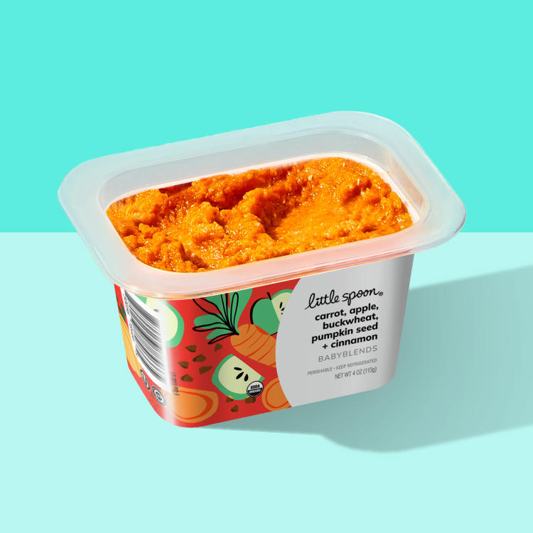 Carrot, apple, buckwheat, pumpkin seed and cinnamon Babyblend.