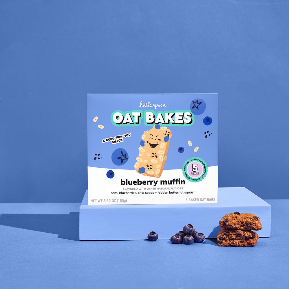 Toddler Blueberry Muffin Oat Bakes Snack