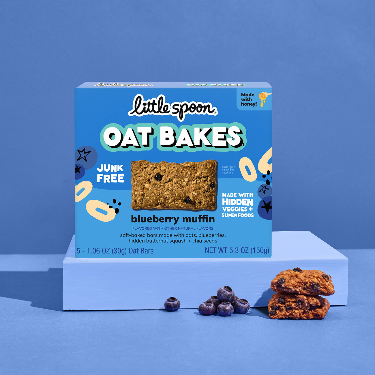 Toddler Blueberry Muffin Oat Bakes Snack