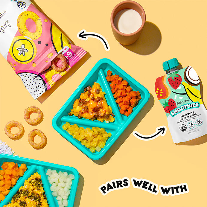 Mini Classic Eggs and Sausage Biteables pairs well with our smoothies and puffs