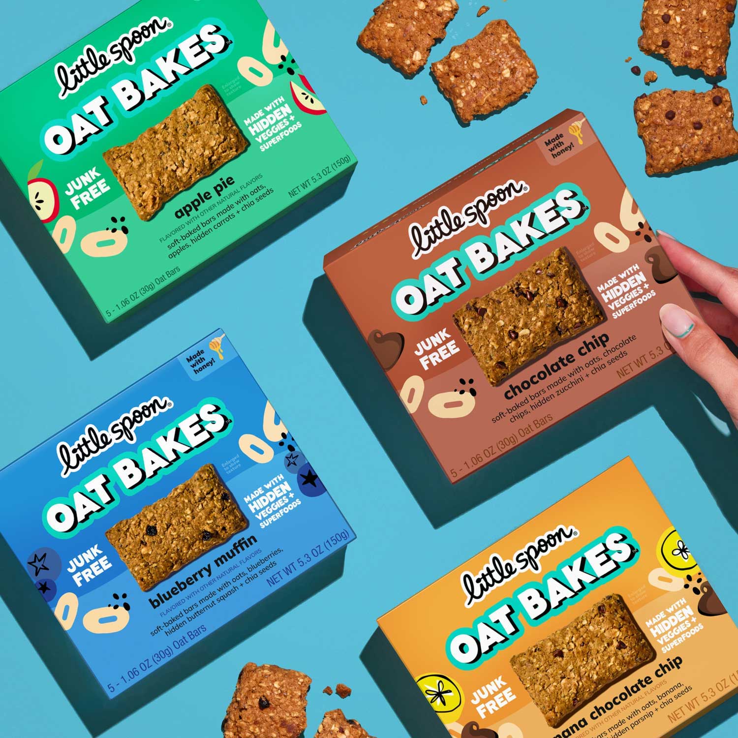 Apple Pie Oat Bakes Snack for Kids