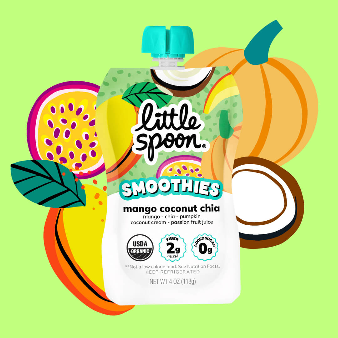 Organic Mango Coconut Chia with Coconut Milk, Passion Fruit, Mango, and Pumpkin