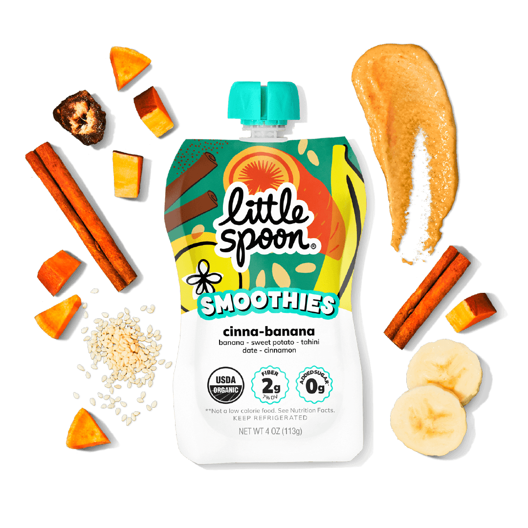 Organic Cinna-Banana with Creamy Tahini Smoothie