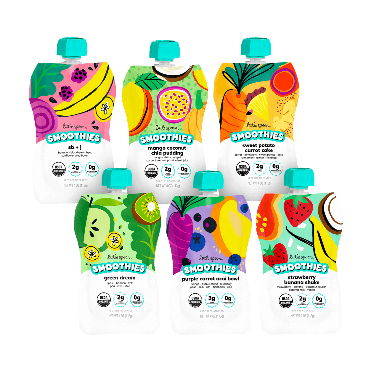 Best Sellers Pack with a mix of 6 different smoothies