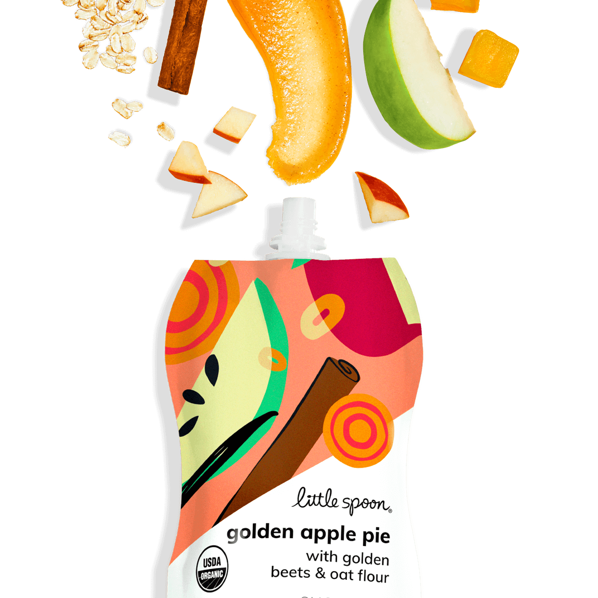 Organic Golden Apple Pie Smoothie Pouch