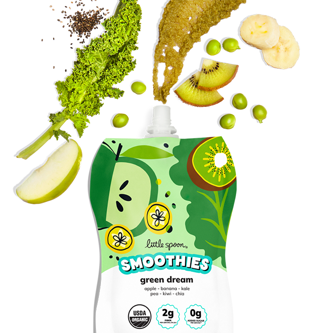 Green  Dream Smoothie Pouch for Toddlers