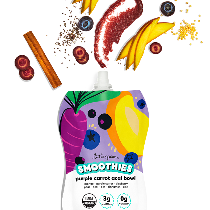 Organic Purple Carrot Acai Bowl Smoothie
