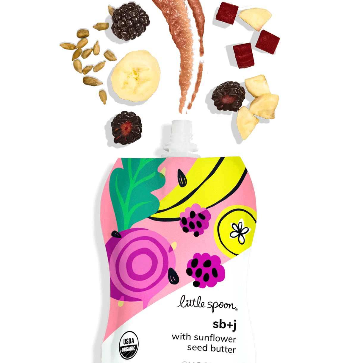 Sunflower Butter + Jelly smoothie pouch