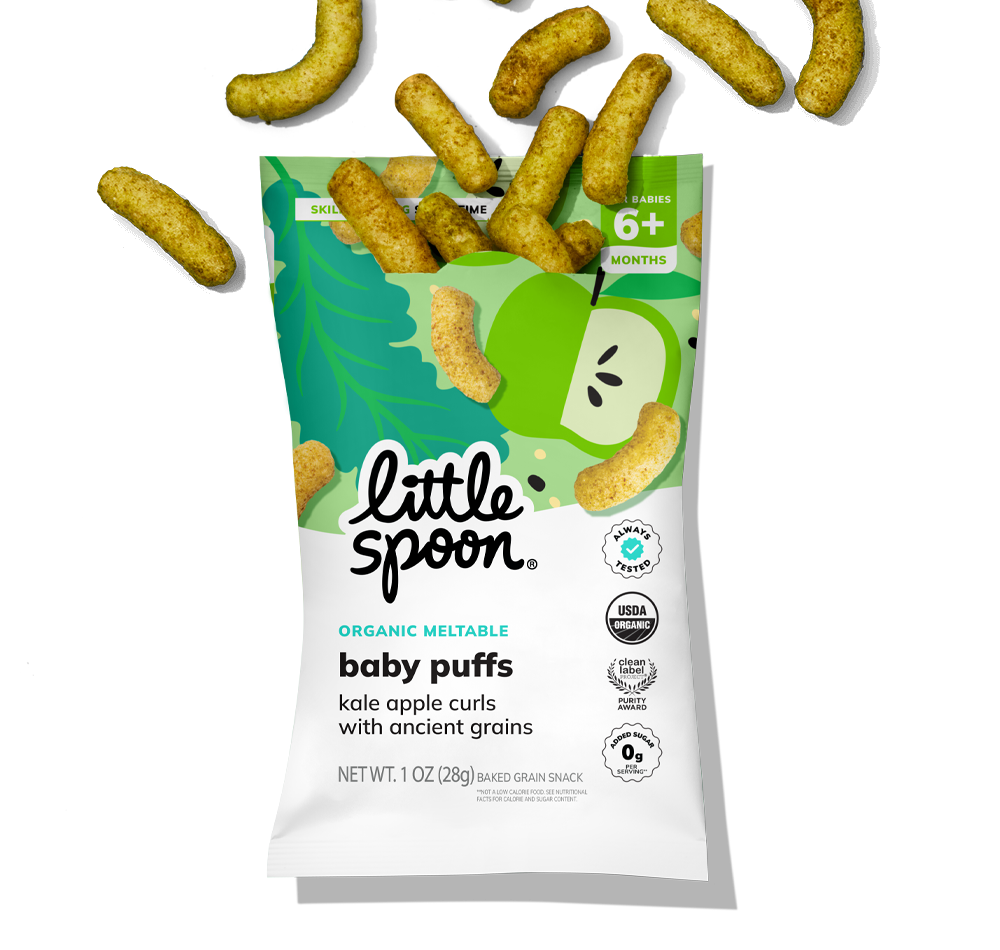 Kale Apple Curls Baby Puffs