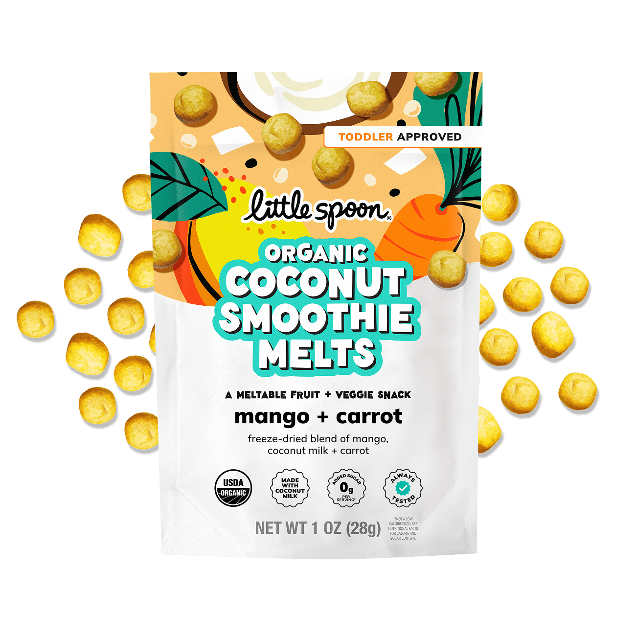 Mango + Carrot Coconut Smoothie Melts