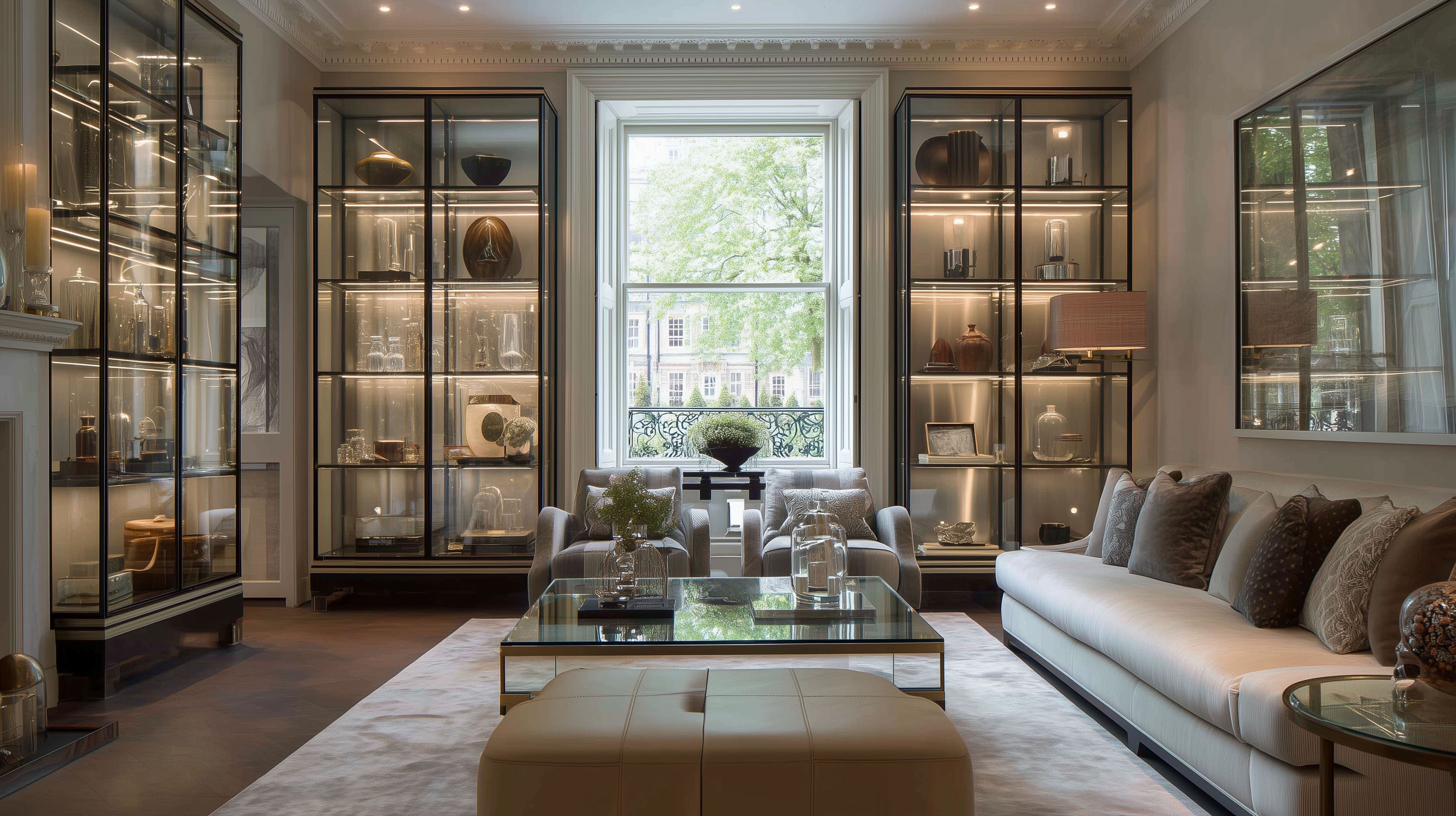 Glass Display Sections