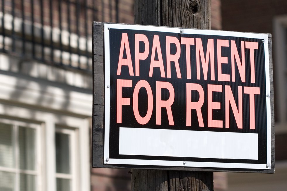 Apartment for rent sign