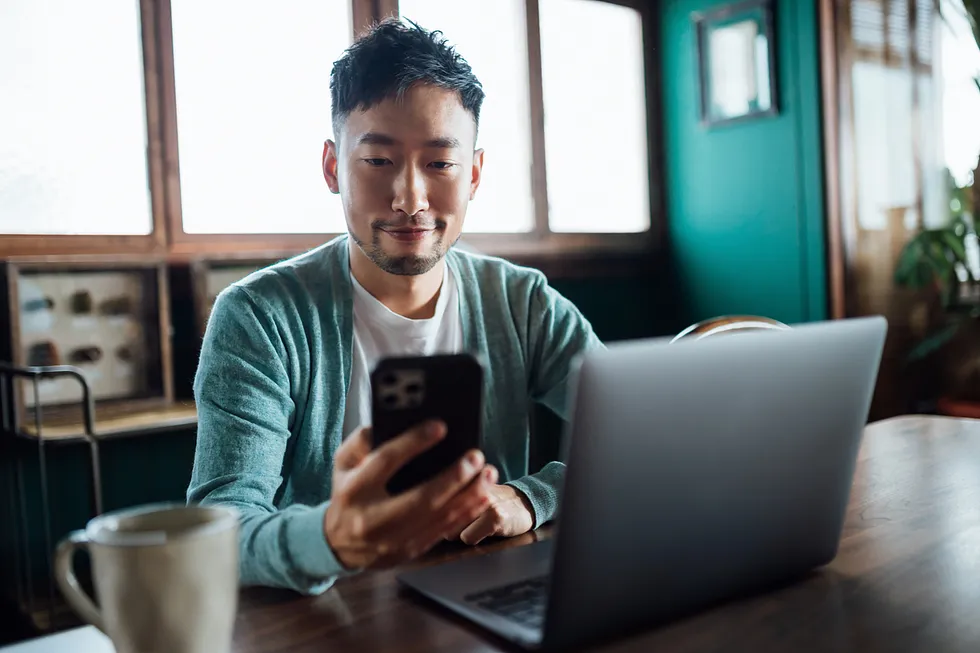 User looking at property management