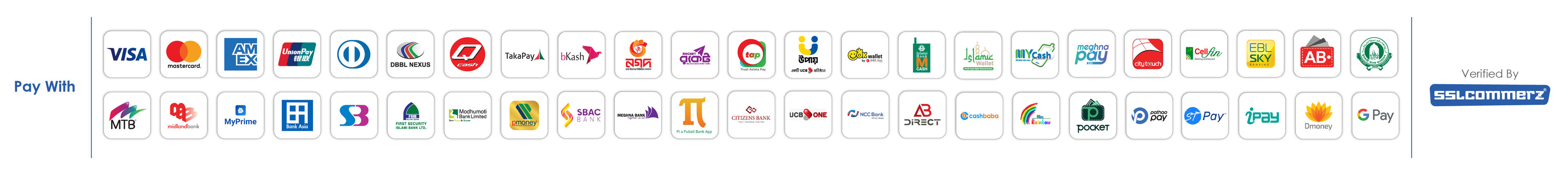 Payment methods — SSLCommerz
