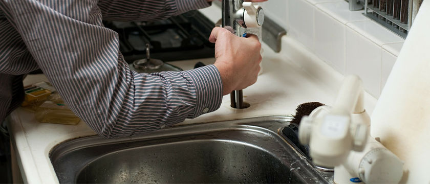 total blockage in kitchen sink