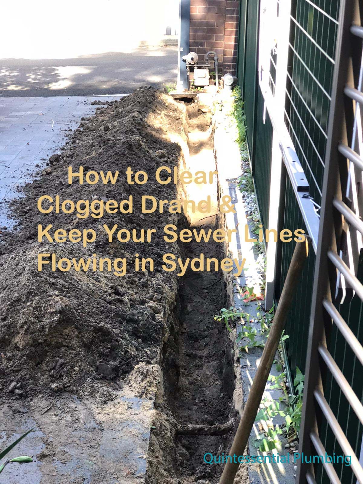 sewage blockage removal Sydney