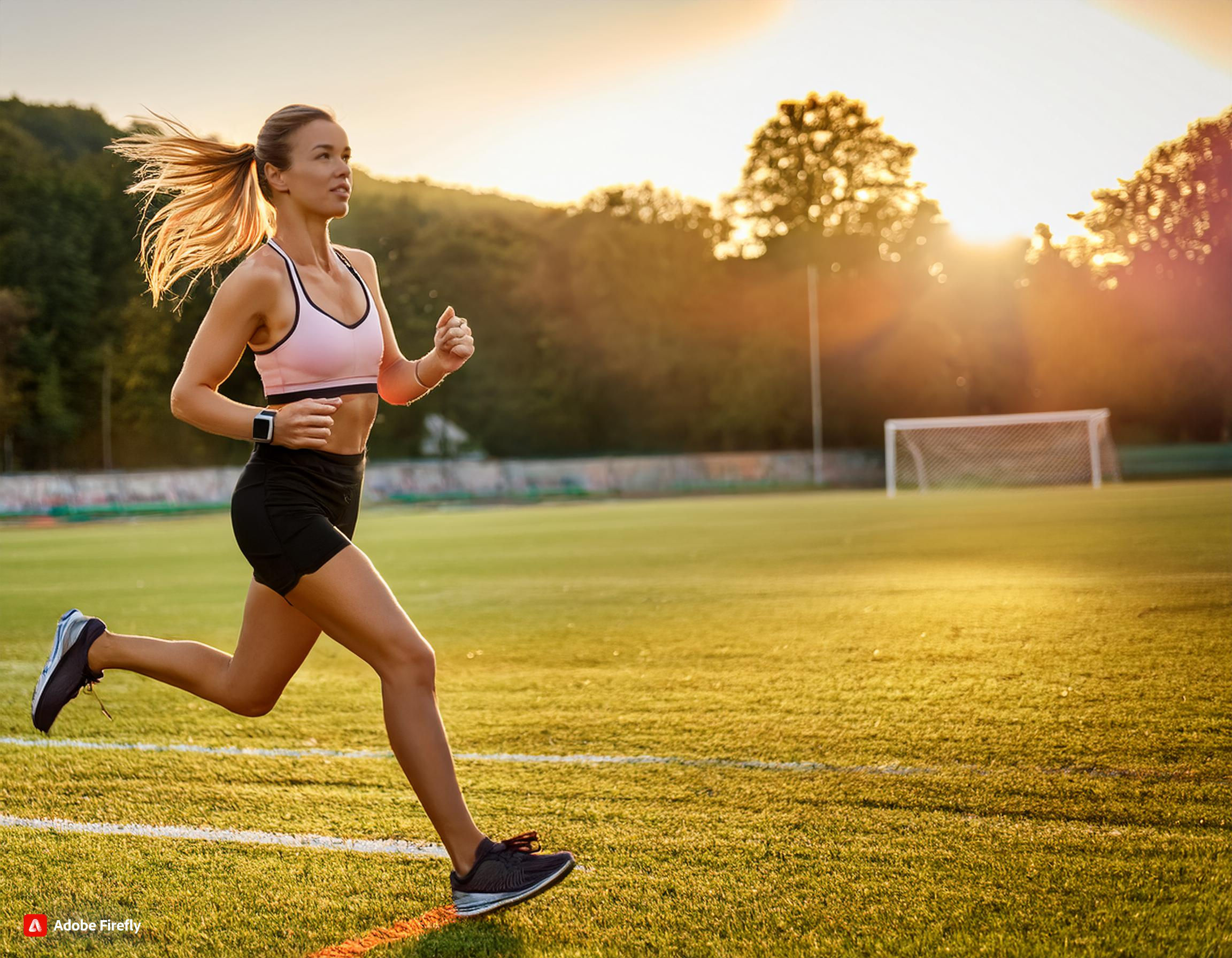 Athlete performing high-intensity interval training (HIIT)
