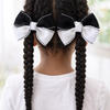 Black and White Pinwheel Bow  thumbnail 3