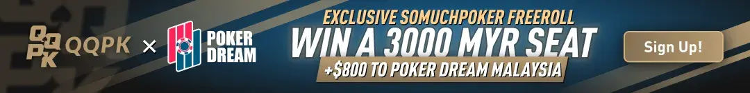 Win a seat for Poker Dream Malaysia Main Event + $800