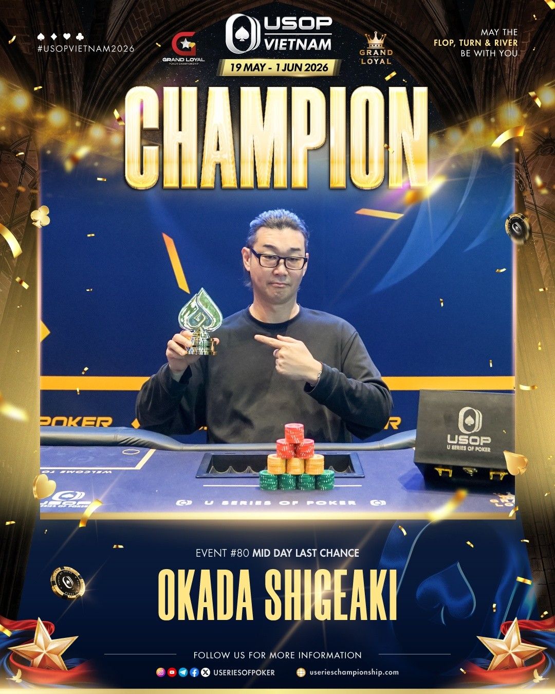 USOP Vietnam HaLong Bay 2026, Shigeaki Okada
