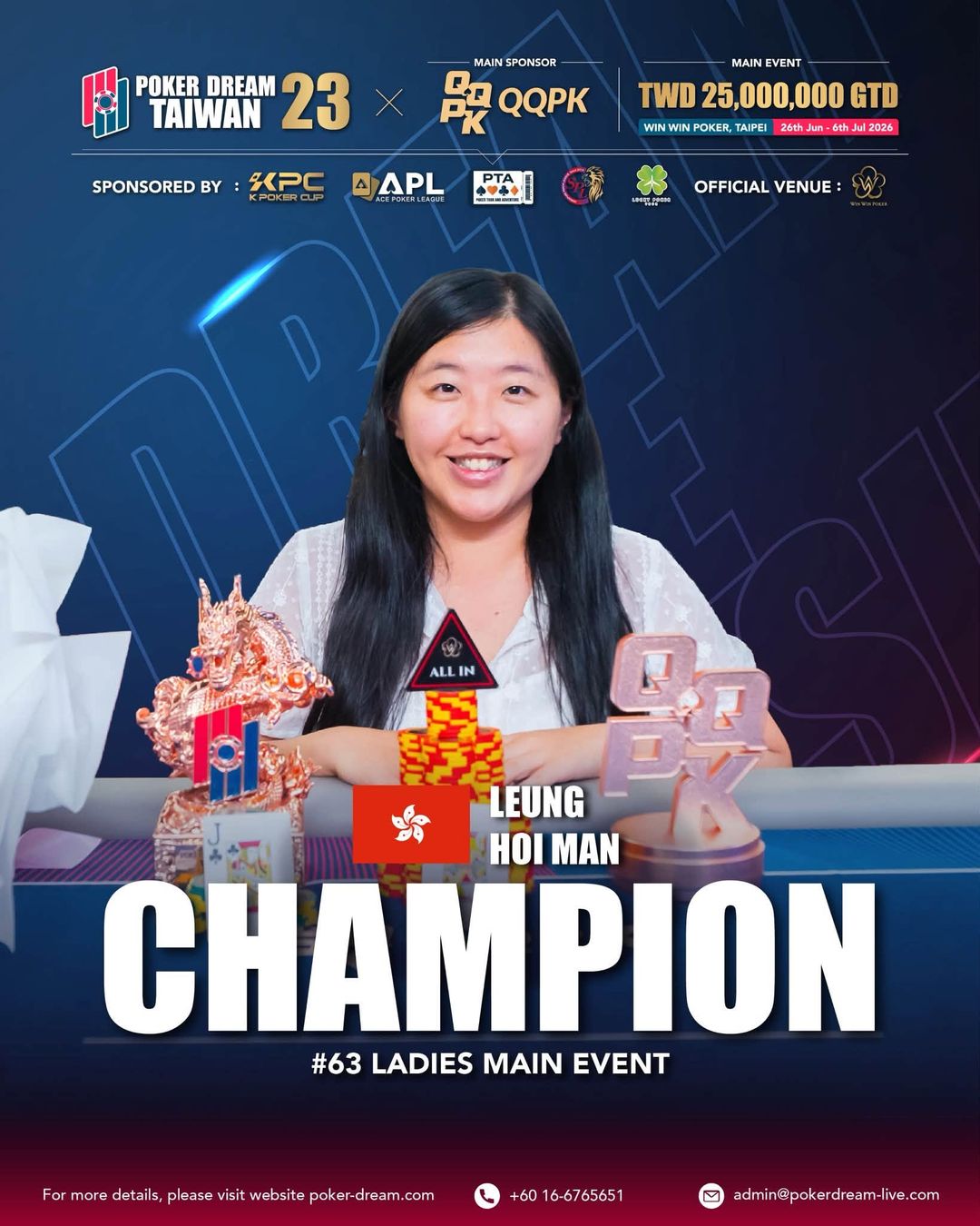 Poker Dream 23 Taiwan, Hoi Man Leung