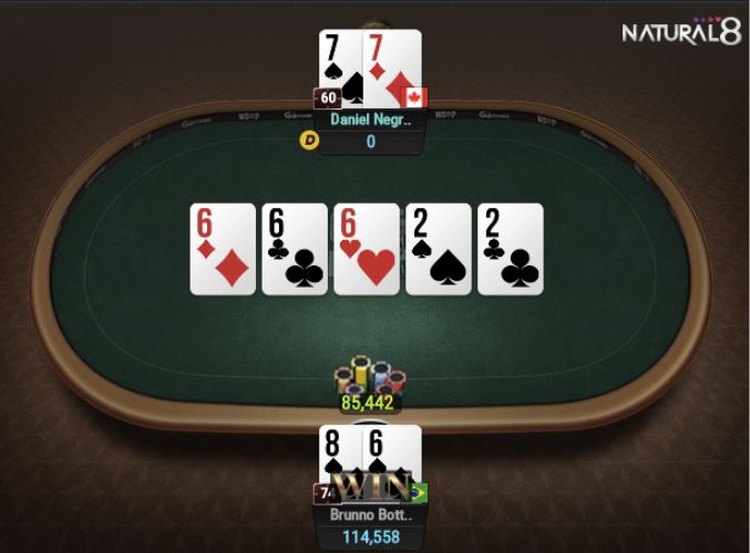 WSOP 79 25000 Heads Up NLHE Botteon vs. Negreanu