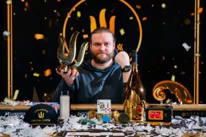 Champion Henrik Hecklen 2022 Triton Madrid EV09 E100K NLH Main Event Final Table Giron 8JG4903