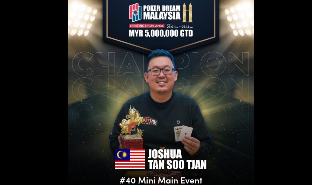 Joshua Tjan at Poker Dream Malaysia