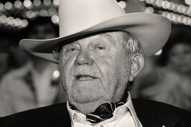 Black and white photo of Benny Binion