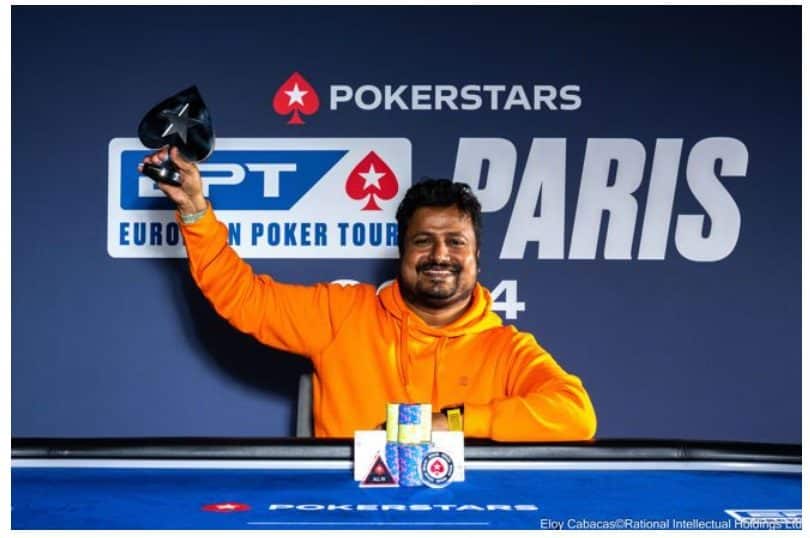 Santhosh Suvarna wins EPT Paris 25K High Roller