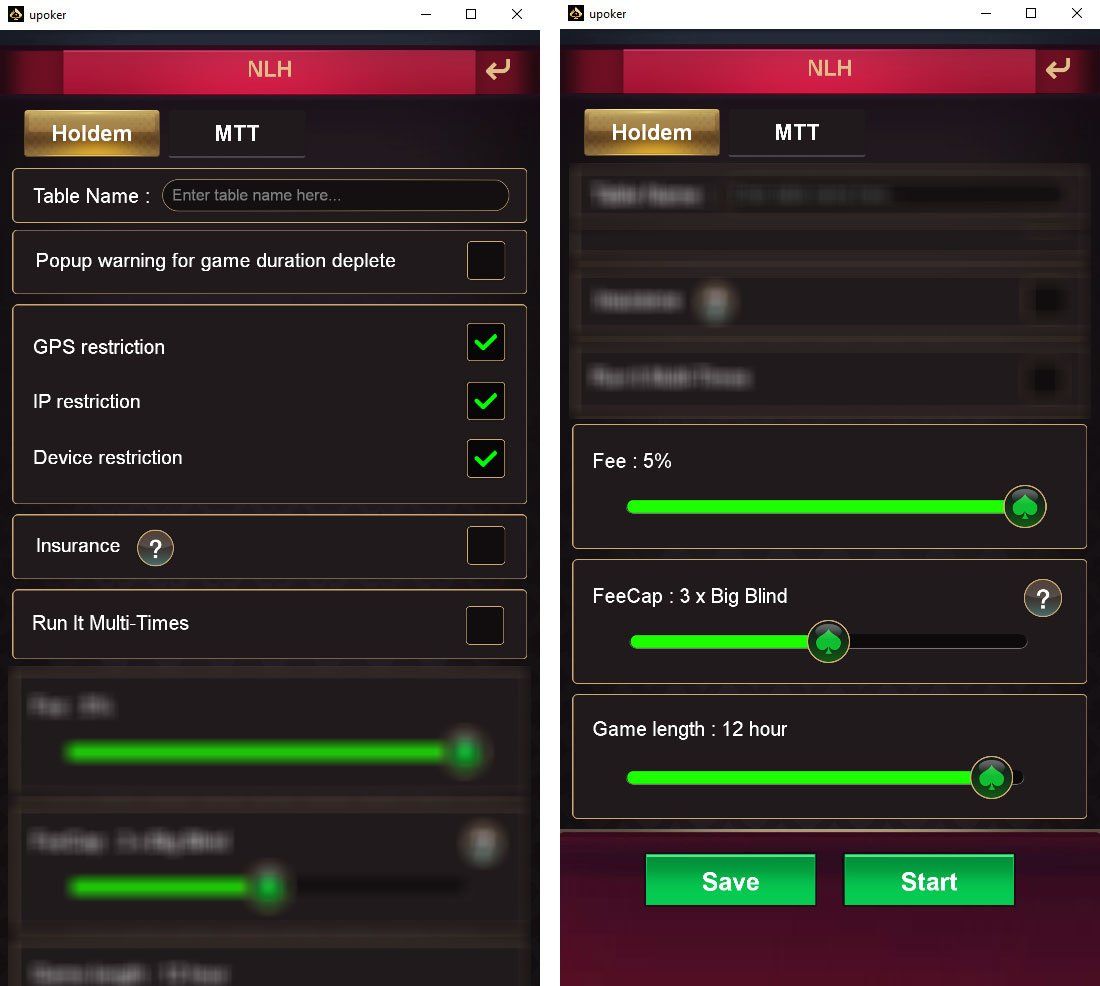 NLH settings V2