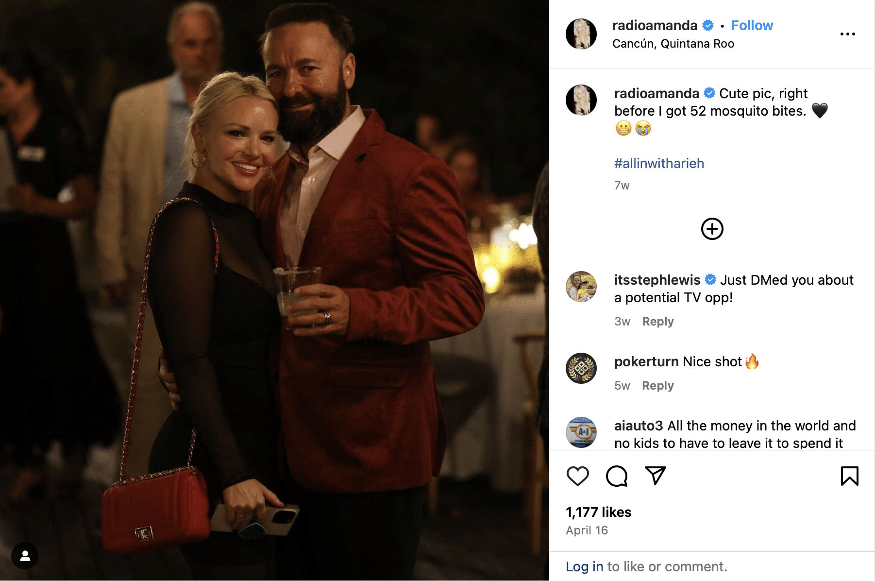 Amanda Negreanu Instagram post