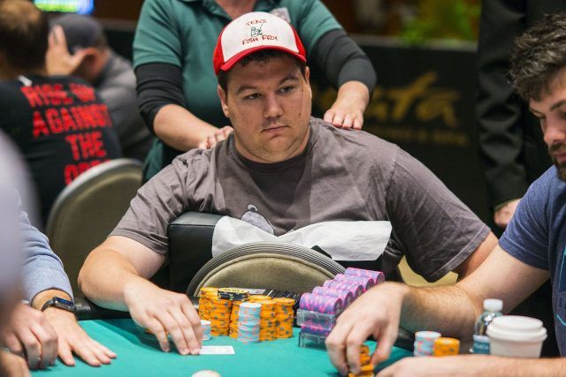 Shaun Deeb playing poker wearing a cap