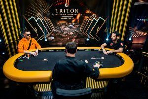 Heads Up Matthias Eibinger Adrian Mateos 2023 Triton Monte Carlo SHRS EV03 125K NLH Main Event Day Final Table Giron JG85014