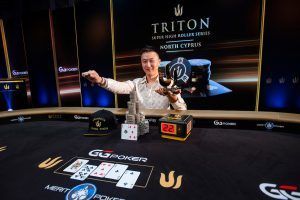 Champion Biao Ding 2023 Triton Cyprus SHRS EV03 30K NLH 6 Handed Mystery Bounty Final Table Giron 7JG6250