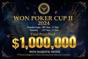 Won Poker Cup raises the stakes this November with $1 Million in guarantees