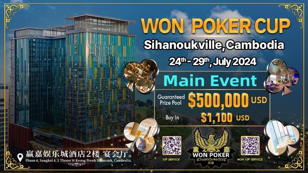 Won Poker Cup in Sihanoukville Cambodia