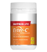 Nutra-Life Ester C 1500mg Plus Bioflavanoids One-A-Day, 100 Tablets