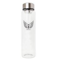 NZ Muscle 1L Glass Drinking Bottle