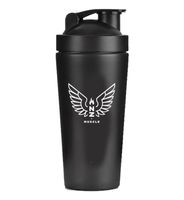 NZ Muscle Stainless Steel Shaker 600ml