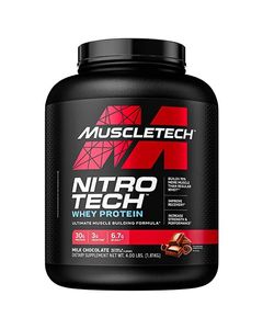 MuscleTech Nitro-Tech Whey Protein, Chocolate, 4 Lbs