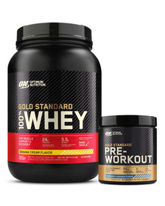 Optimum Nutrition 100% Whey 2Lb + GS Pre-Workout STACK