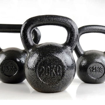 Black Cast Iron Kettlebell, 12kg