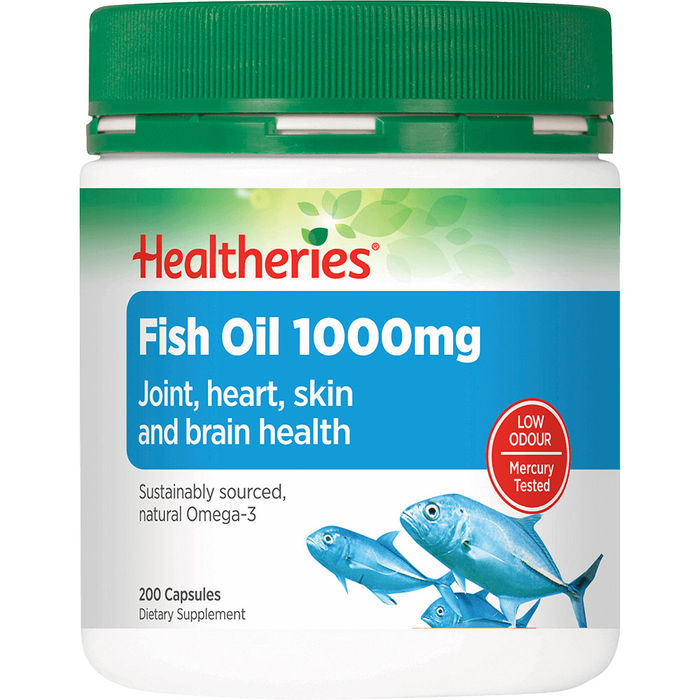 Healtheries Fish Oil 1000mg - 200 Capsules