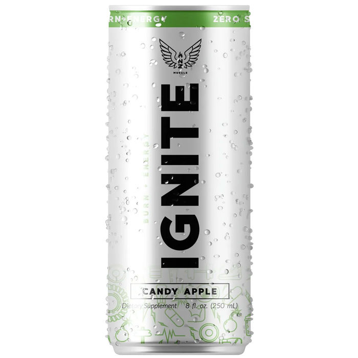 NZ Muscle Ignite Energy Cans-24 Cans - Pineapple Coconut-DATED