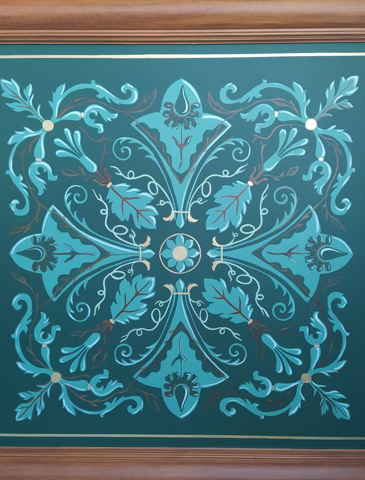 Vue rapprochée de l'imitation bois