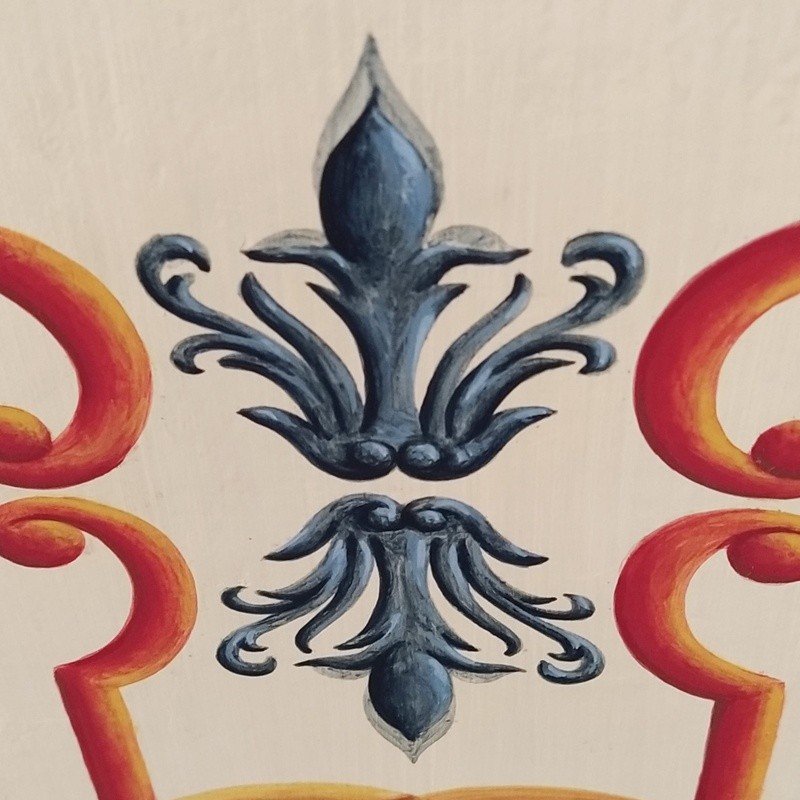 Détail du travail sur les motifs décoratifs