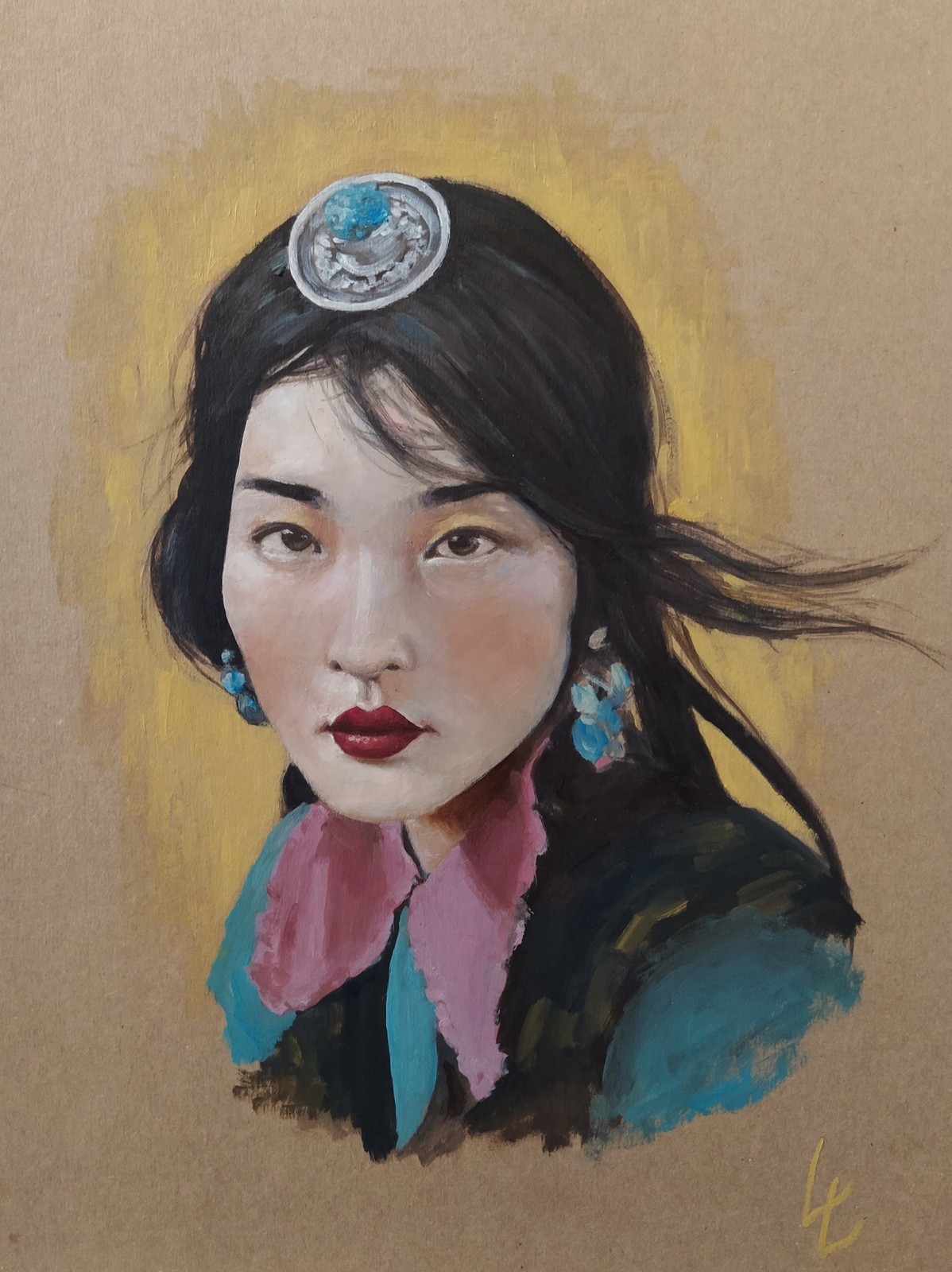 Portrait avec expression capturée