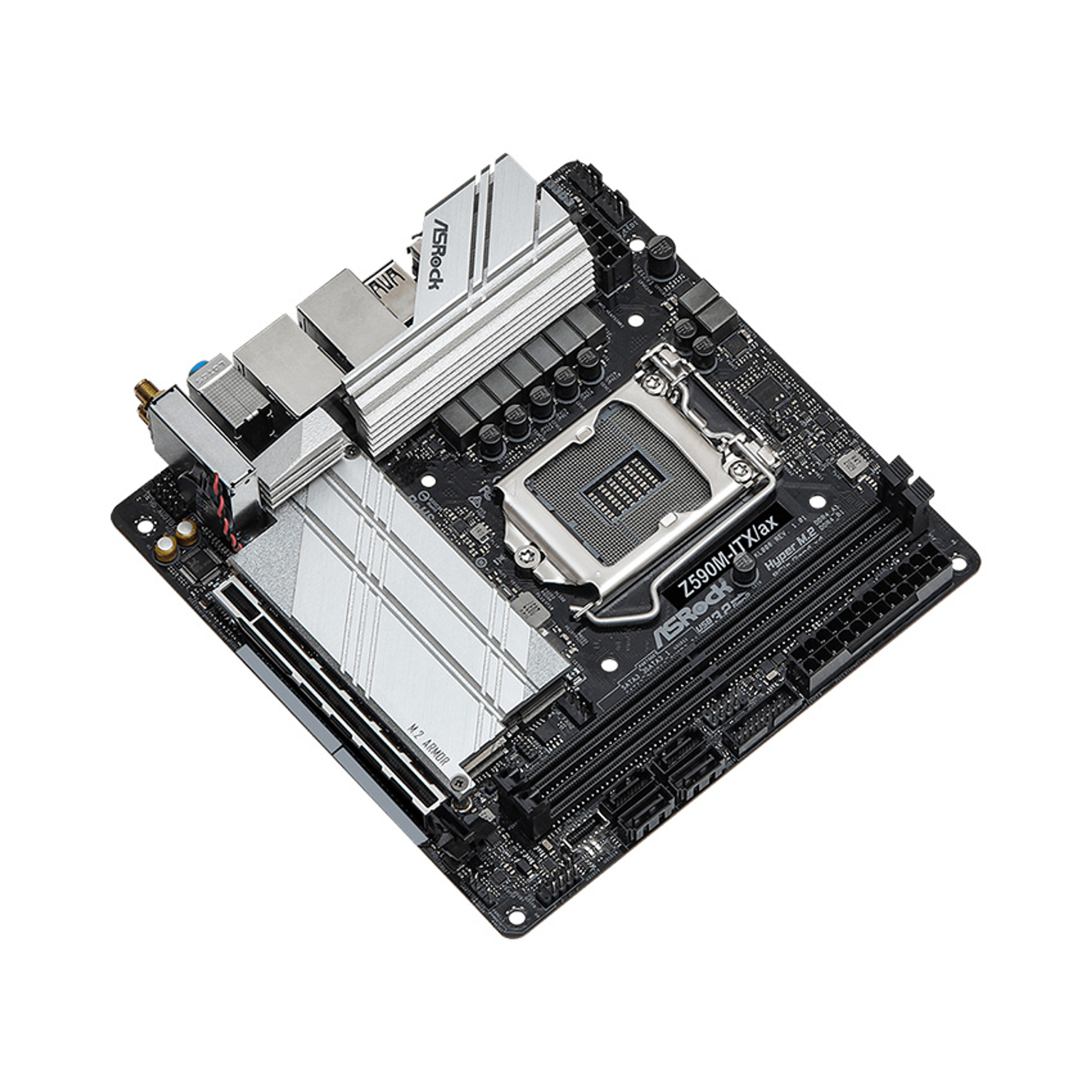 Mainboard ASROCK Z590M ITX/ax (Intel Z590, Socket 1200, Mini-ITX, 2 khe Ram DDR4) chính hãng Máy Tính LMC