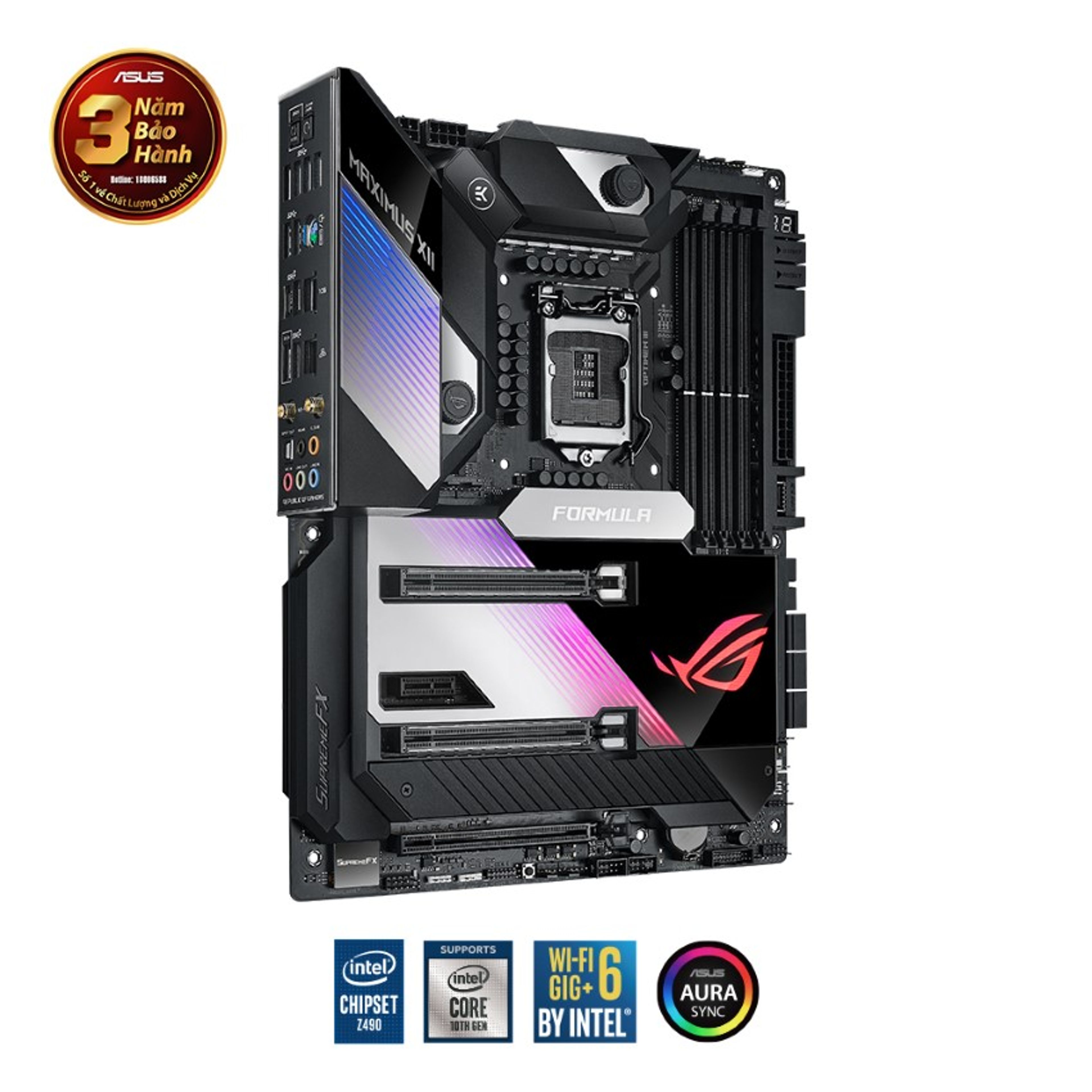 Mainboard ASUS ROG MAXIMUS XII FORMULA (Intel Z490, Socket 1200, ATX, 4 khe RAM DDR4) chính hãng Máy Tính LMC